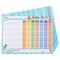 6 Pack Dry Erase Chore Chart for Kids, Reusable Behavior Reward Board with Self-Adhesive for Classroom, Monster Designs (14.5 x 11 In)